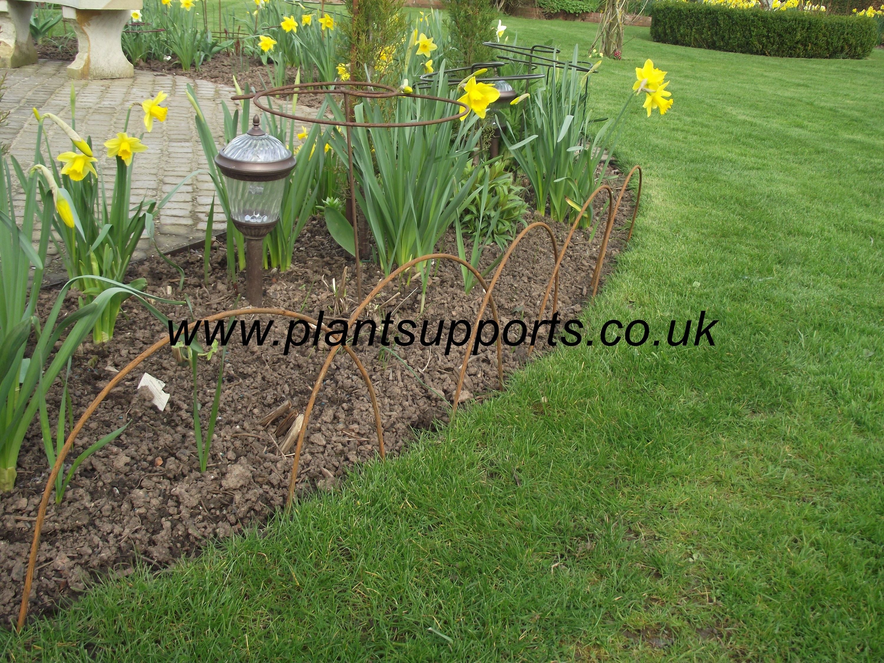 Rustic Iron Edging Hoop pack of 5 38cm high A0120